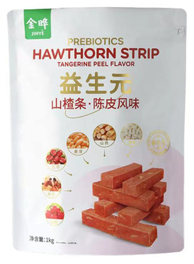 金晔益生元山楂条陈皮风味1kg酸甜老人儿童零食大包装fudi代购