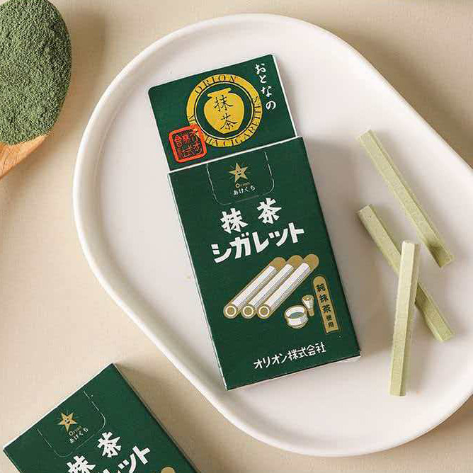 欧阿欧抹茶味烟形糖可乐味烟鬼糖糖果零食日本进口3件8/5件65折