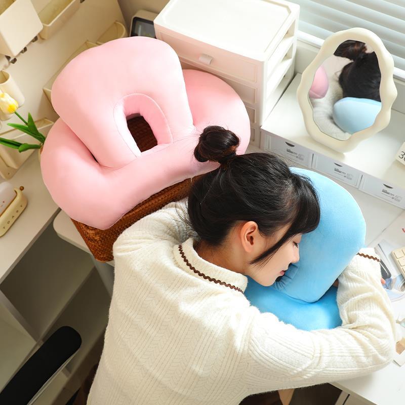 办公室午睡枕学生趴睡枕办公椅头枕午休颈枕枕头女生抱枕睡觉神器