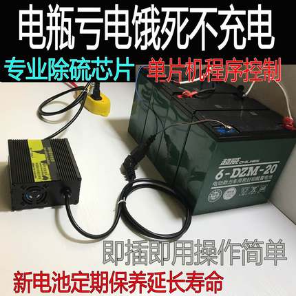 电瓶激活器48/60V电动车智能脉冲修复仪非液亏电池修复器除硫仪。