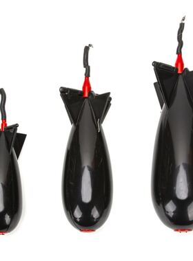 定点垂钓抛饵野钓黑色水雷远投打窝器饵聊喂食器鱼饵笼