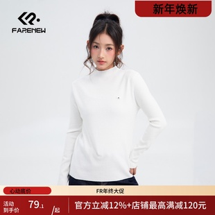 上衣M104 显瘦针织衫 凡人优品女士毛衣半高领打底衫 修身