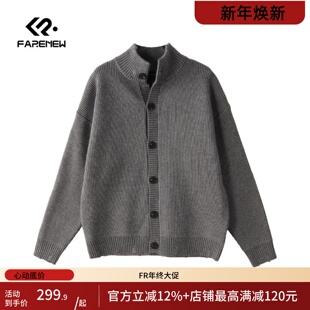 宽松M054 毛衫 凡人优品男士 毛衣冬外套上衣半高领开衫