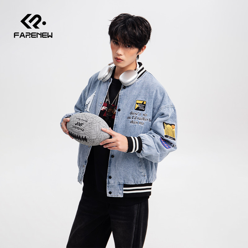 凡人优品男士棒球服夹克