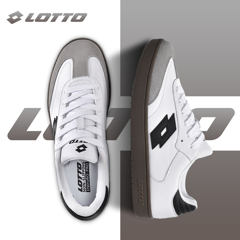 Lotto/乐途男复古德训鞋休闲板鞋
