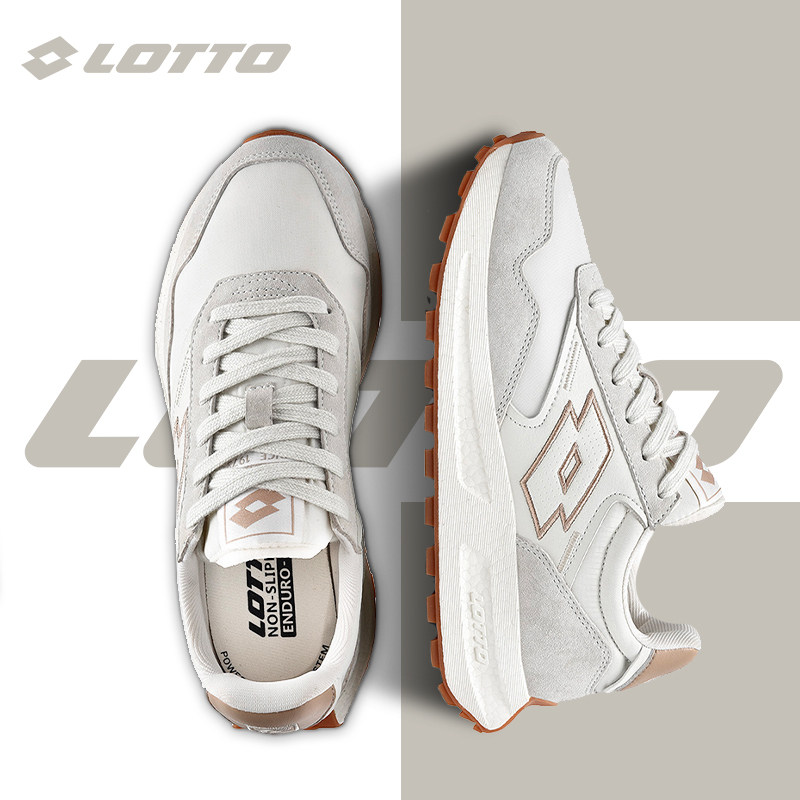 LOTTO乐途女复古真皮运动鞋2025秋冬季新款厚底休闲华夫阿甘鞋子,运动鞋new,运动休闲鞋,淘宝优惠券,粉丝福利购,淘宝优惠卷