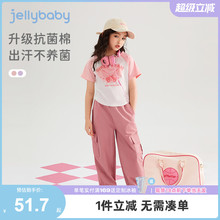 女童套装夏季女宝宝运动风两件套休闲宽松2024新款儿童夏天衣服女