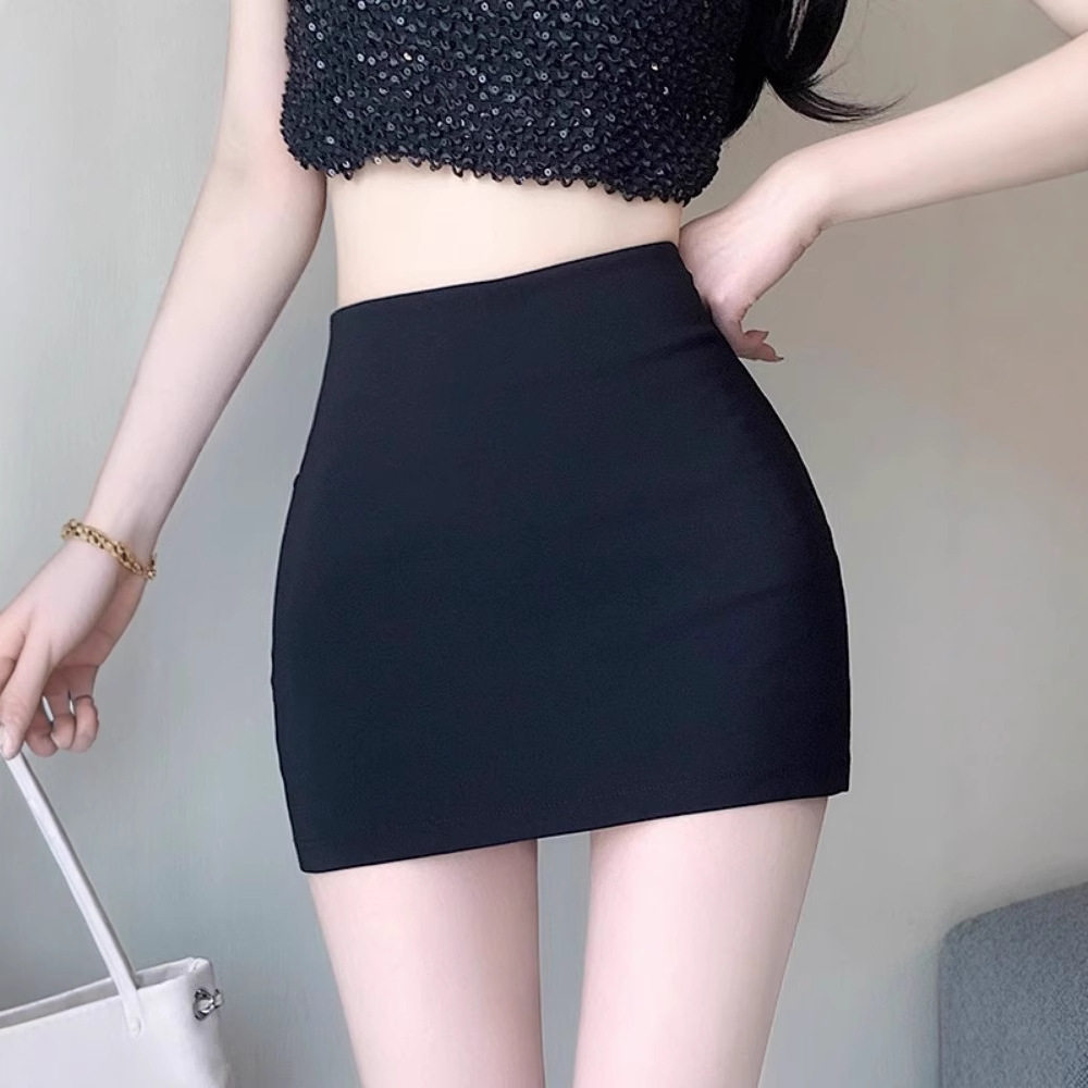 西装半身裙女小个子黑色包裙夏季短款高腰春季紧身xs包臀性感短裙