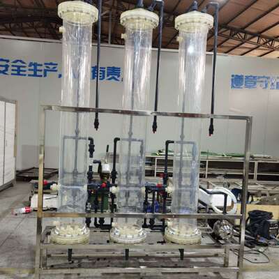 阴阳树脂离子交换器 树脂再生设备 有机玻璃混床柱中联并联实验机