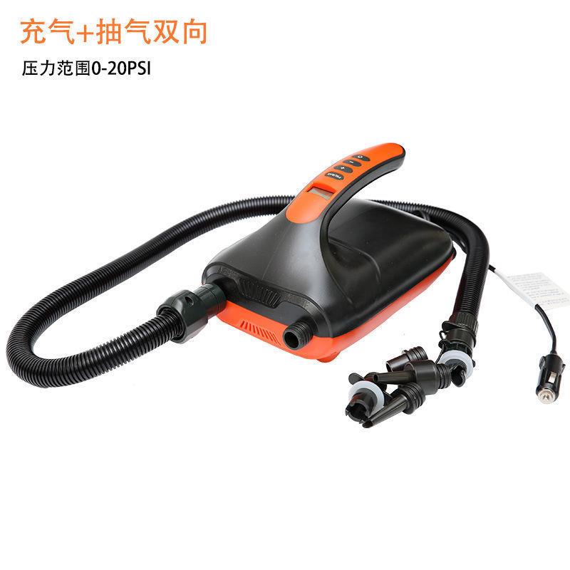 皮划艇冲锋舟SUP桨板高压电动充气泵充气船12V车载点烟器打气泵