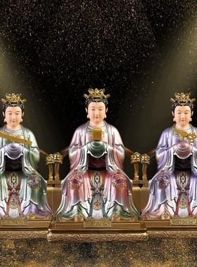 三霄娘娘琼霄云霄碧霄娘娘送子奶奶三仙姑神像树脂佛像供奉摆件