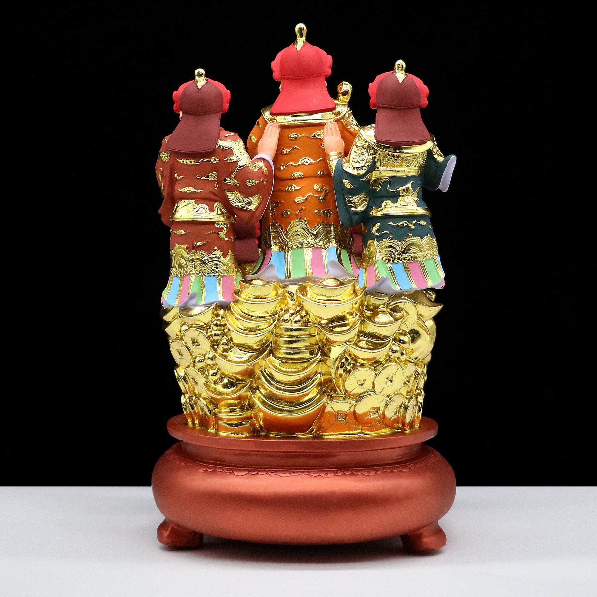 包邮树脂五路财神爷像聚宝盆招财姚少司东西南北路招财保平安家用