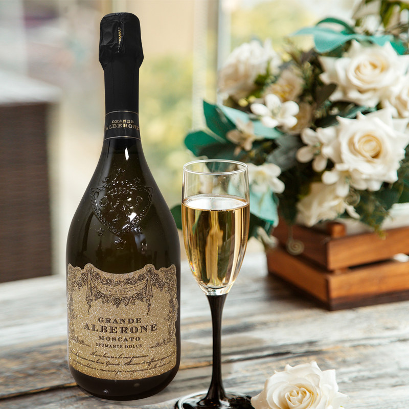 意大利原瓶进口葡萄酒阿波罗尼莫斯卡托低醇甜型起泡酒适合女士