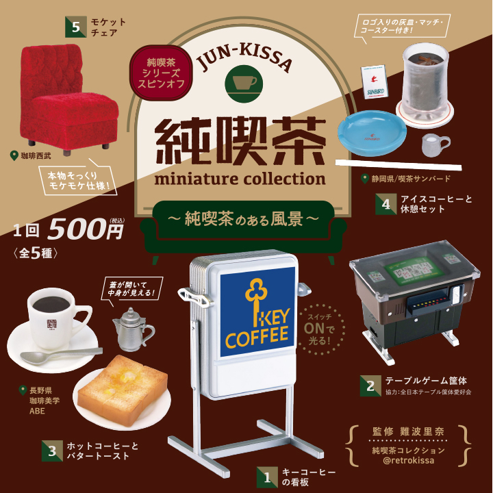 现货纯喫茶风景第1代肯大象kenelephant扭蛋 迷你手办微缩模型