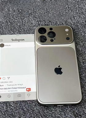 新款秒变17适用苹果17promax手机壳深蓝色全包镜头iphone16pro保护套磨砂ip15防指纹14防摔13玻璃磁吸pm