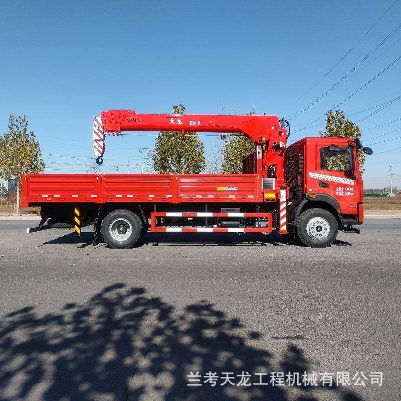 东风畅行随车吊厂家报价6.吨8吨12吨直臂式伸缩全液压随车起重机