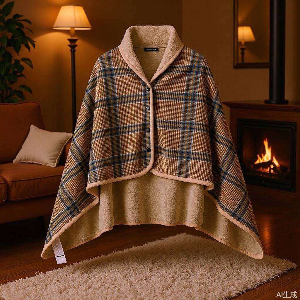 两用披肩毯a办公室午睡毯子保暖双层加厚毛毯云貂绒懒人盖毯