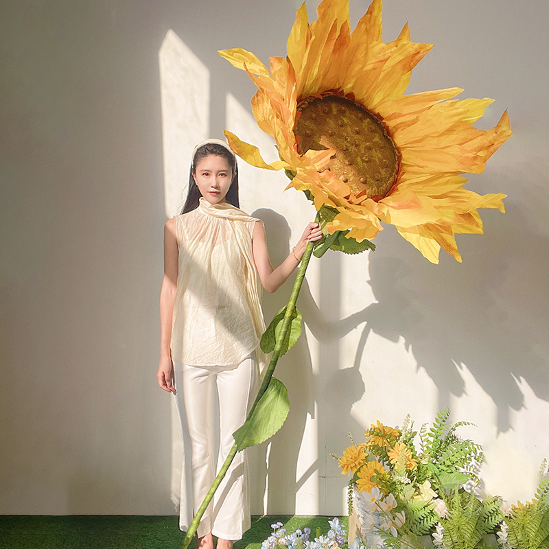 向日葵仿真花户外防水美陈装饰