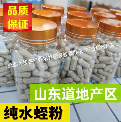 正品水蛭粉 天然水蛭素 蚂蟥粉胶囊 中药材水蛭原产地直发