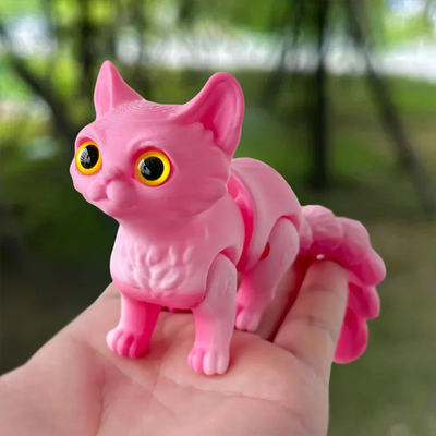 3d打印可爱小猫咪尾巴关节可动