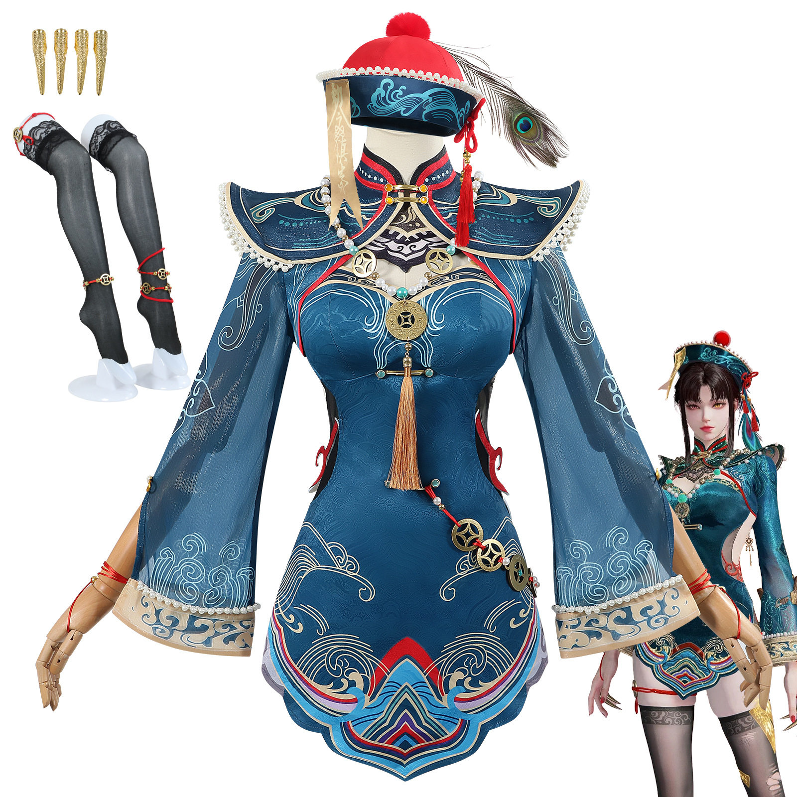 新款永劫无间cos服小僵尸玉玲珑墨行衣cosplay二次元动漫角色服装