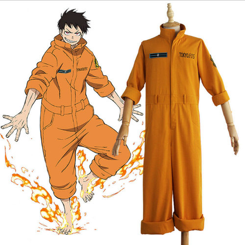 甜哒哒动漫服饰炎炎消防队COS服第八消防服森罗日下部cosplay服