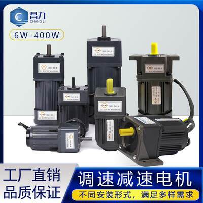 调速器齿轮减速机电动马达 6W-400W 单相/三相 220V/380V