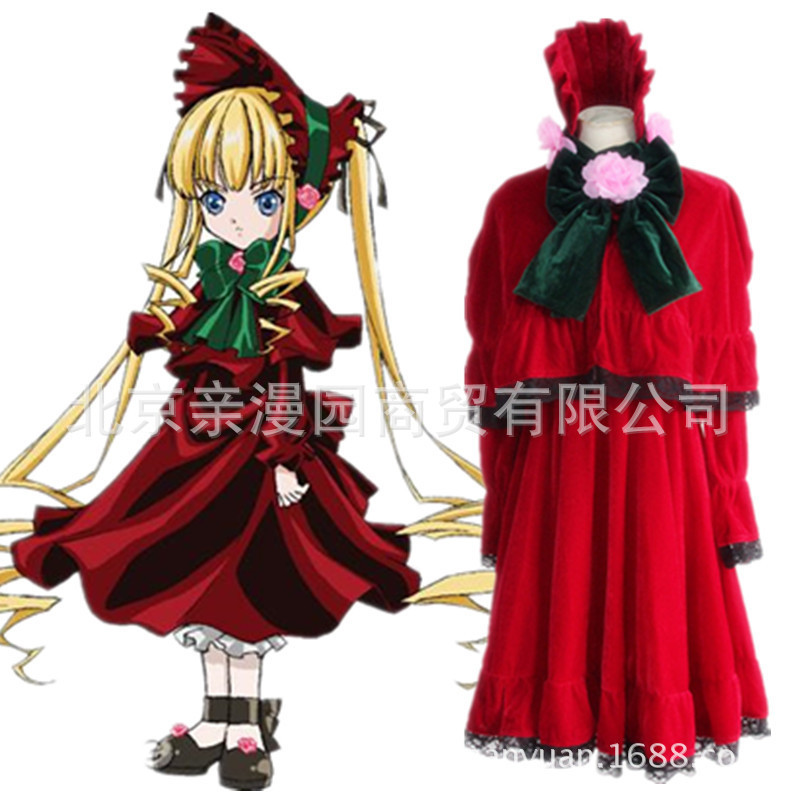 裙全套真红洛丽塔动漫展年会万圣节表演出cosplay服装蔷薇少女