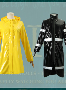女装鬼妈妈cos卡洛琳全套cosplay黄色cos雨衣万圣节角色扮演服装