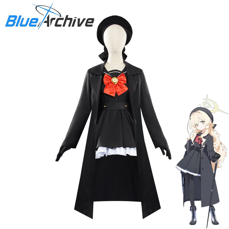 碧蓝档案笑面教授cos服眯眯眼cosplay服二次元服装