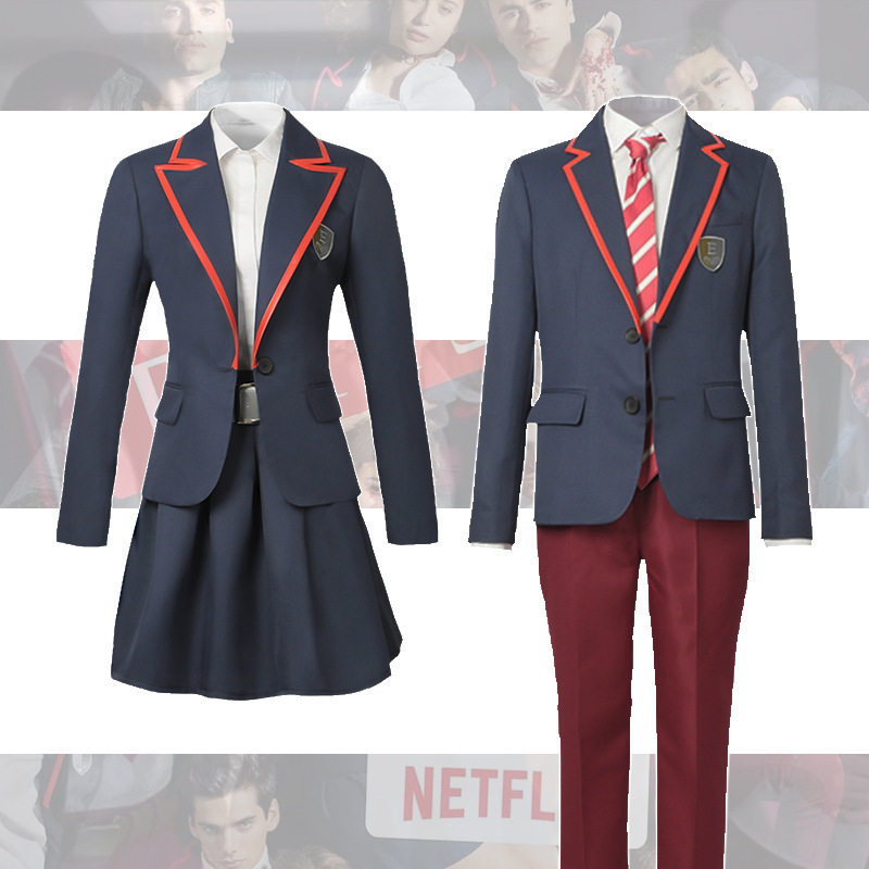 asEncinas校服英伦风jk校园制服万圣节服装名校风暴cos服精英L