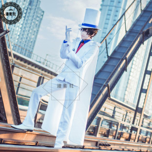 现货速发名侦探柯南cos服成人儿童男怪盗基德衣服cosplay服装女