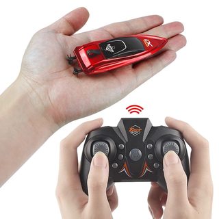 2.4g儿童迷你遥控船水上高速快艇合金电动模型小玩具可下水黑科技