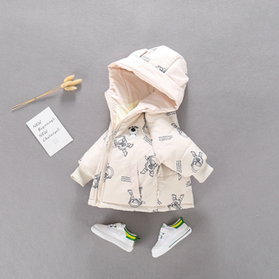 男童棉服冬季2025新款儿童加厚棉衣外套潮酷一岁宝宝帅气棉袄上衣