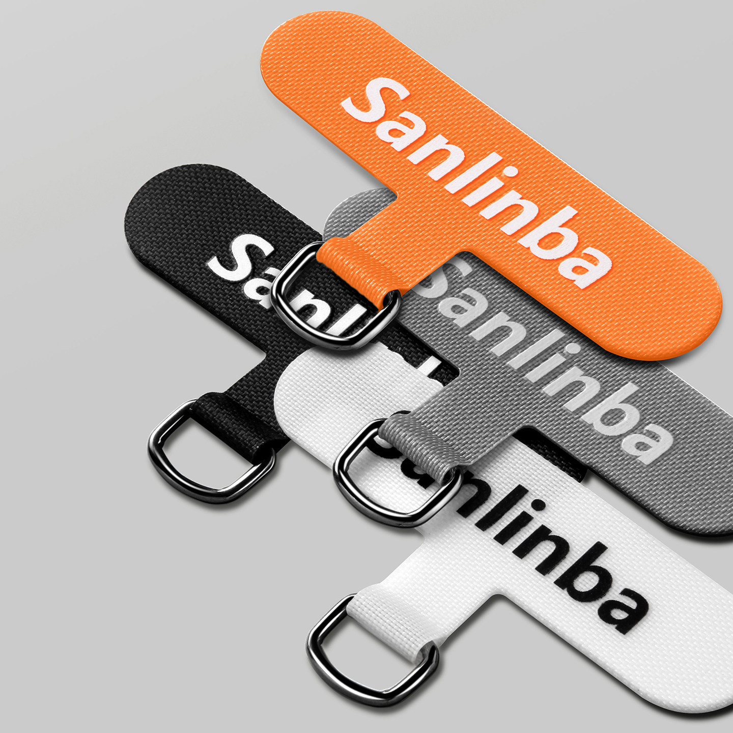 Sanlinba手机挂绳夹片超薄垫片防丢贴片多功能手绳可拆卸连接片斜挎不影响充电结实耐用男女手机壳固定片