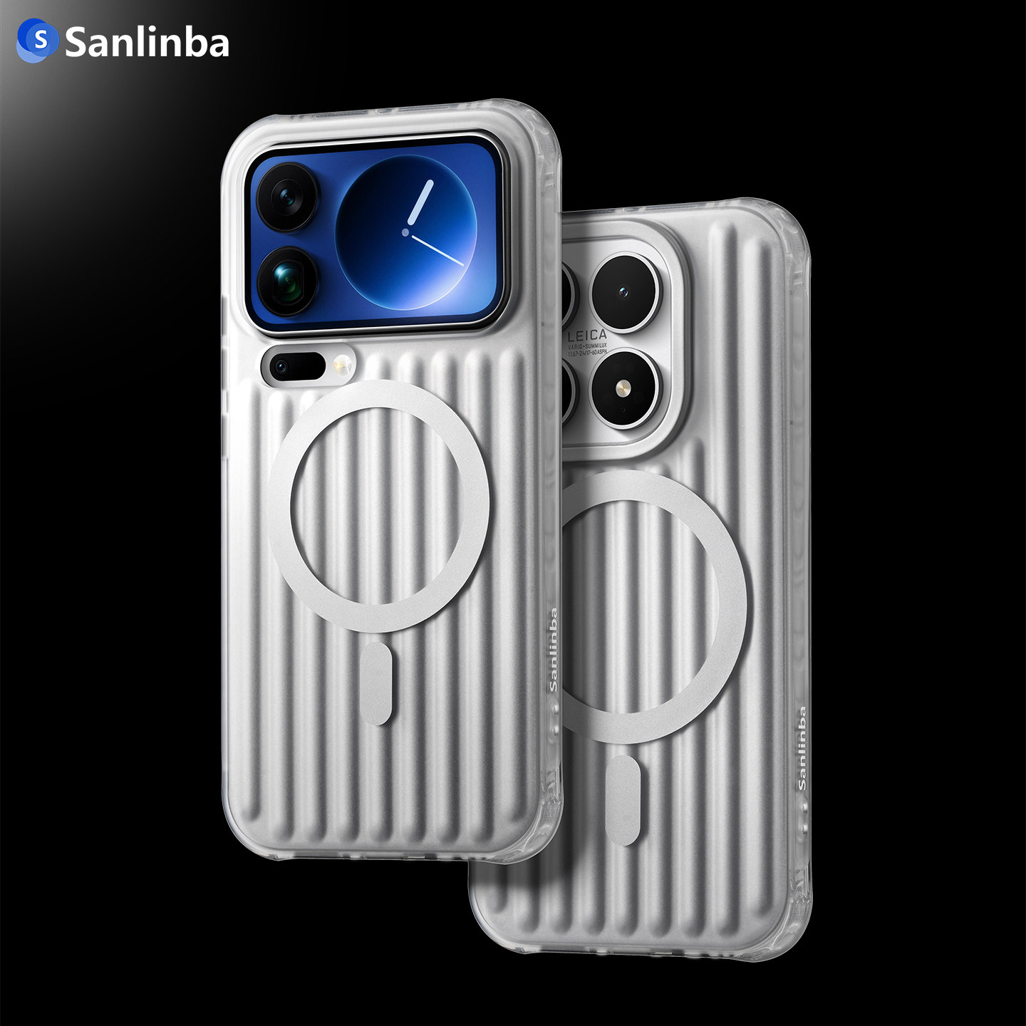 Sanlinba适用小米17ProMax/15Ultra行李箱磁吸手机壳新款瓦楞条纹防摔保护壳高级感小众金属感金色银色保护套,3C数码配件,手机保护套/壳,淘宝优惠券,粉丝福利购,淘宝优惠卷