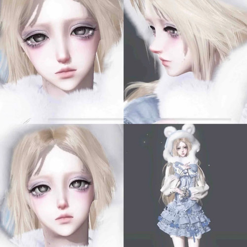 秒发2 初雪 陶瓷娃娃 0i 逆水寒手游捏脸女通用