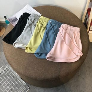 高腰新款 外穿沙滩裤 运动热裤 韩版 女潮子粉色2024ins阔腿 夏季 短裤