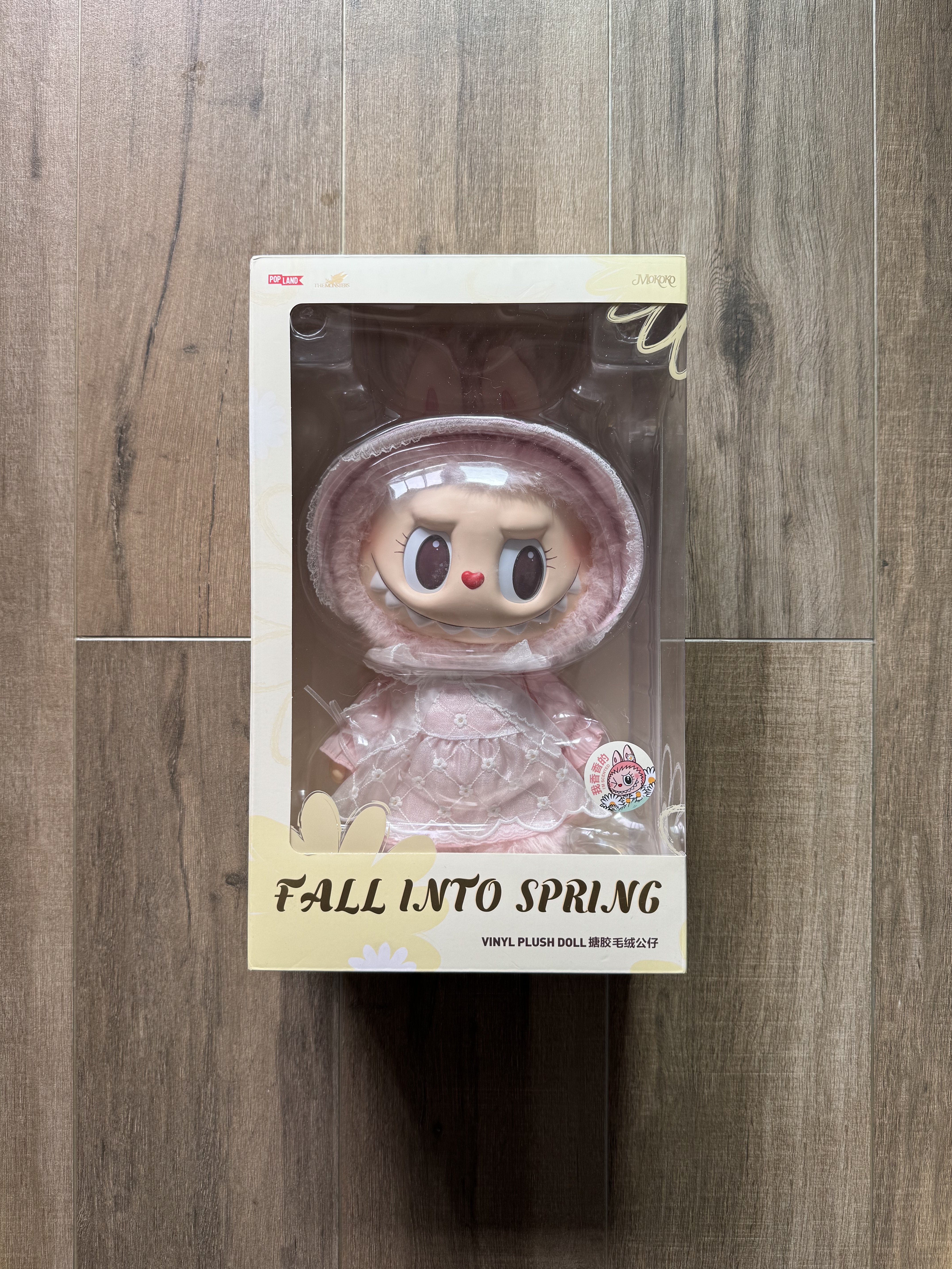 POPMART泡泡玛特LABUBU春日花花甜心系列 MOKOKO二代搪胶毛绒公仔