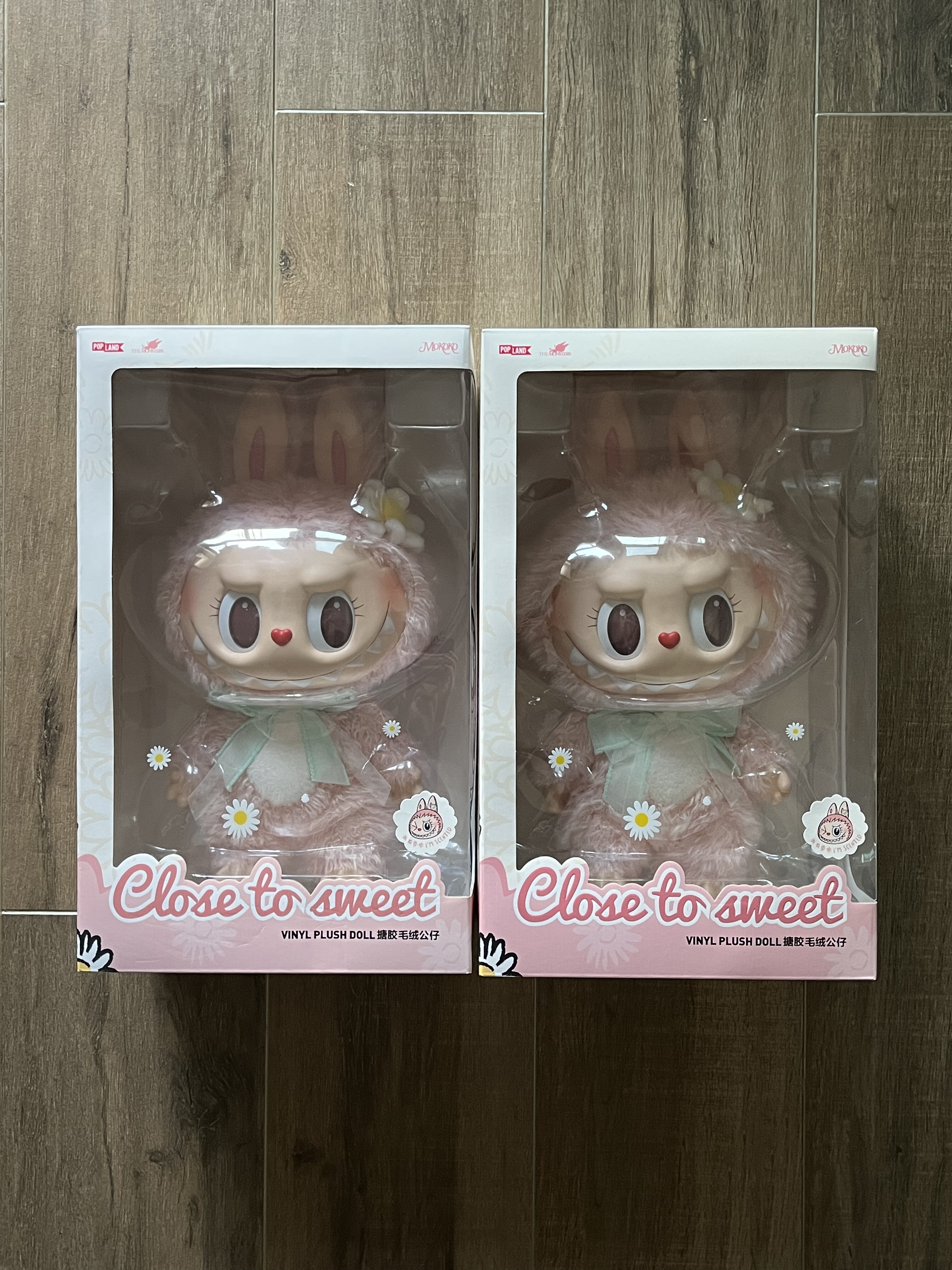 MOKOKO 大甜心 LABUBU 乐园限定 CLOSE TO SWEET系列搪胶毛绒公仔