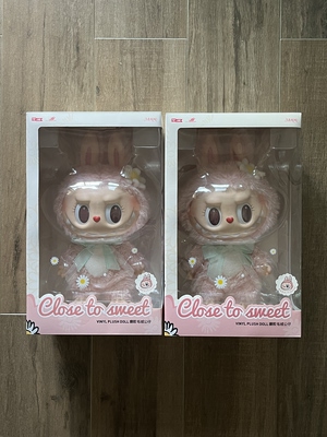 MOKOKO 大甜心 LABUBU 乐园限定 CLOSE TO SWEET系列搪胶毛绒公仔