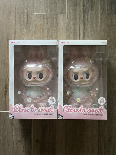 MOKOKO 大甜心 LABUBU 乐园限定 CLOSE TO SWEET系列搪胶毛绒公仔