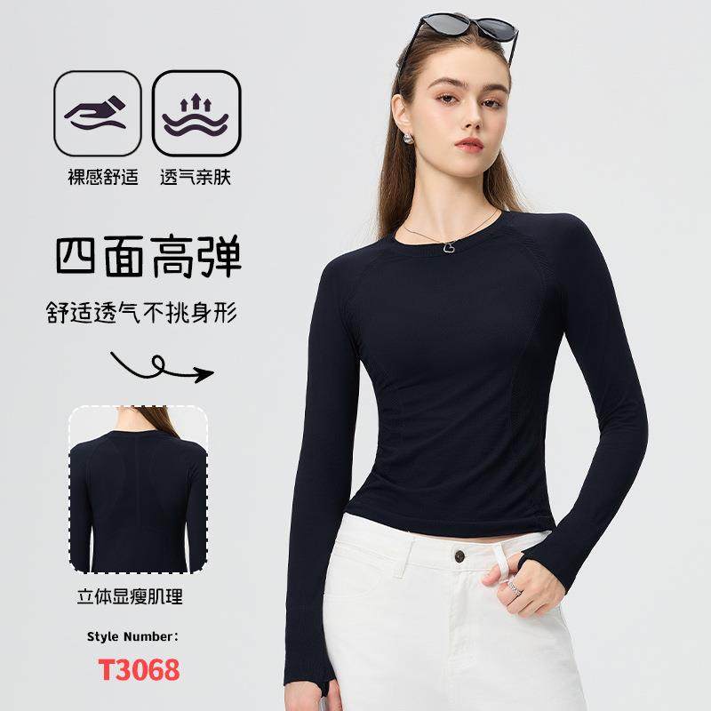 秋冬新品健身上衣T恤长袖圆领修身显瘦户外健身运动瑜伽服长袖,运动/瑜伽/健身/球迷用品,瑜伽套装,淘宝优惠券,粉丝福利购,淘宝优惠卷