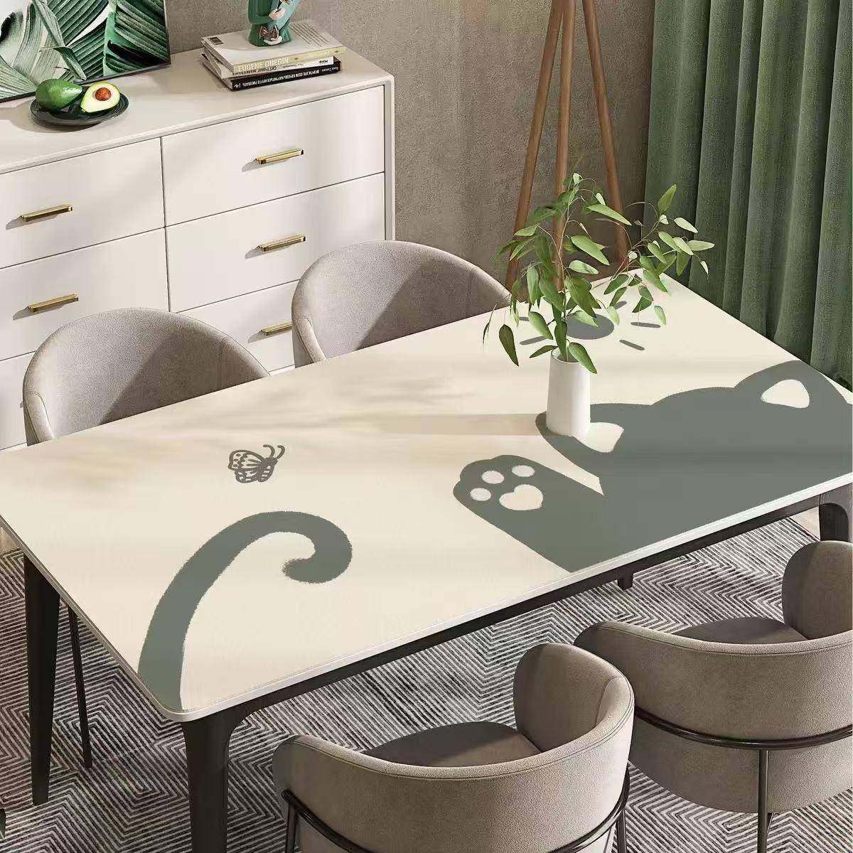 小清新桌垫可擦家用防滑皮革桌垫防烫防油餐厅桌垫可裁剪免洗桌布,居家布艺,家用脚垫,淘宝优惠券,粉丝福利购,淘宝优惠卷