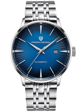 PAGANIDESIGN手表机械表商务男士手表防水真皮简约自动手表男2770