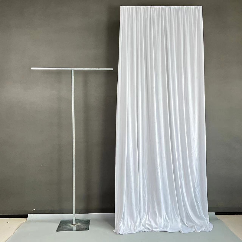 婚庆背景布支架kt板架子户外婚礼挂布架子新款牛奶丝雪纺装饰拱门