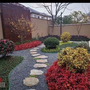 天然青石踏步花园草坪庭院垫脚汀步户外防滑地砖园林脚踏铺路石板