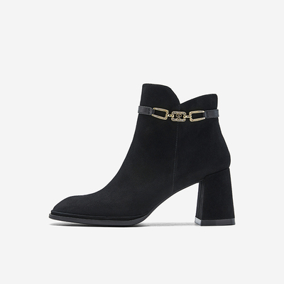 NineWest/玖熙高跟短靴时装靴女