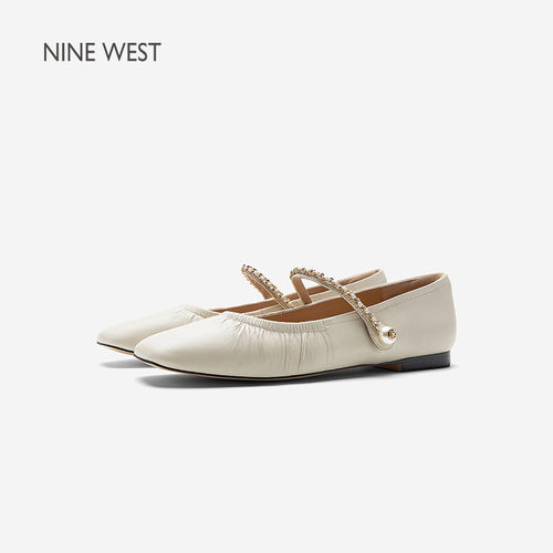 NineWest/玖熙玛丽珍鞋平跟女鞋