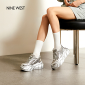 清仓款 夏季 Nine West 玖熙厚底运动休闲鞋 松糕增高老爹鞋 女鞋
